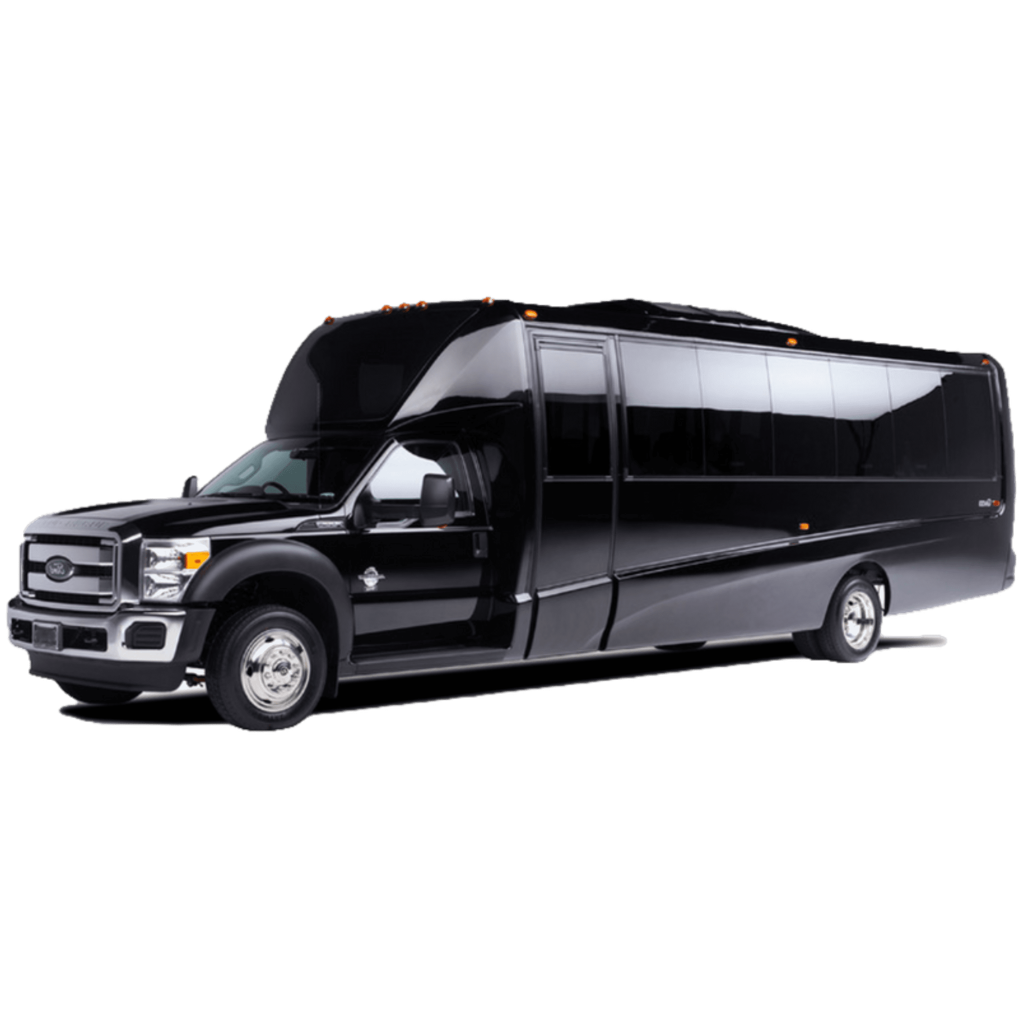 Black luxury mini bus